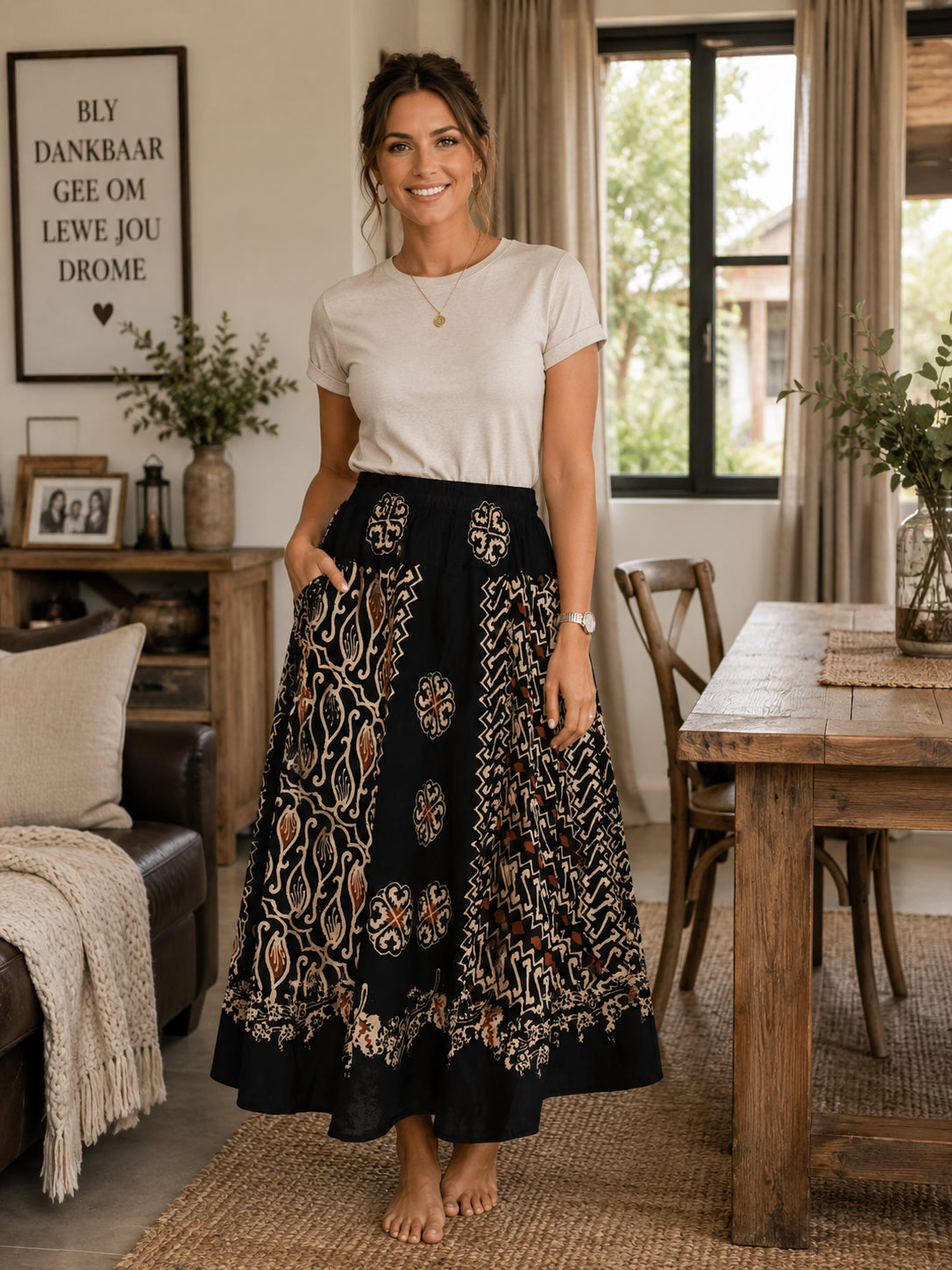 Rok Cap Panjang Batik 7/8 Skirt