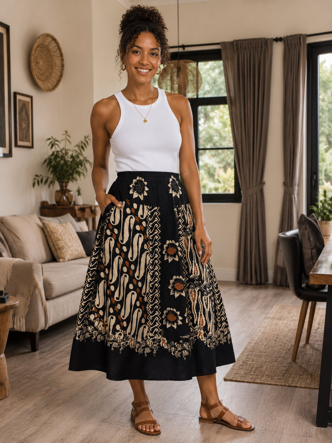 Rok Cap Panjang Batik 7/8 Skirt