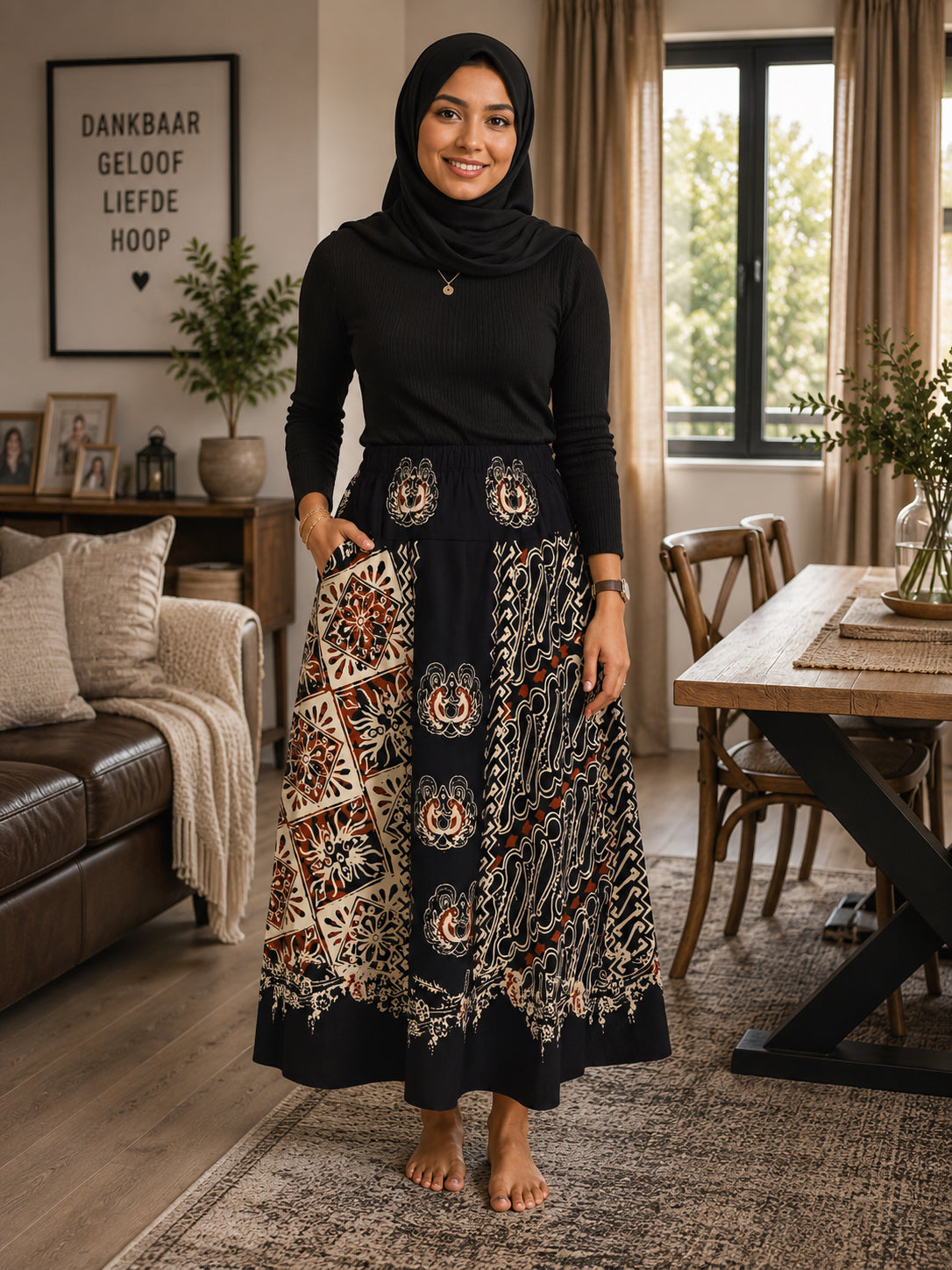 Rok Cap Panjang Batik 7/8 Skirt