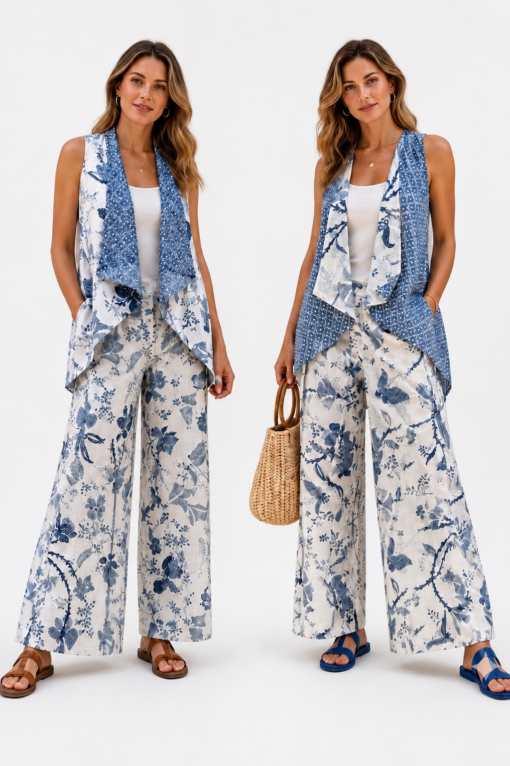 Stelan Batik Reversible Outer Singlet & Pants