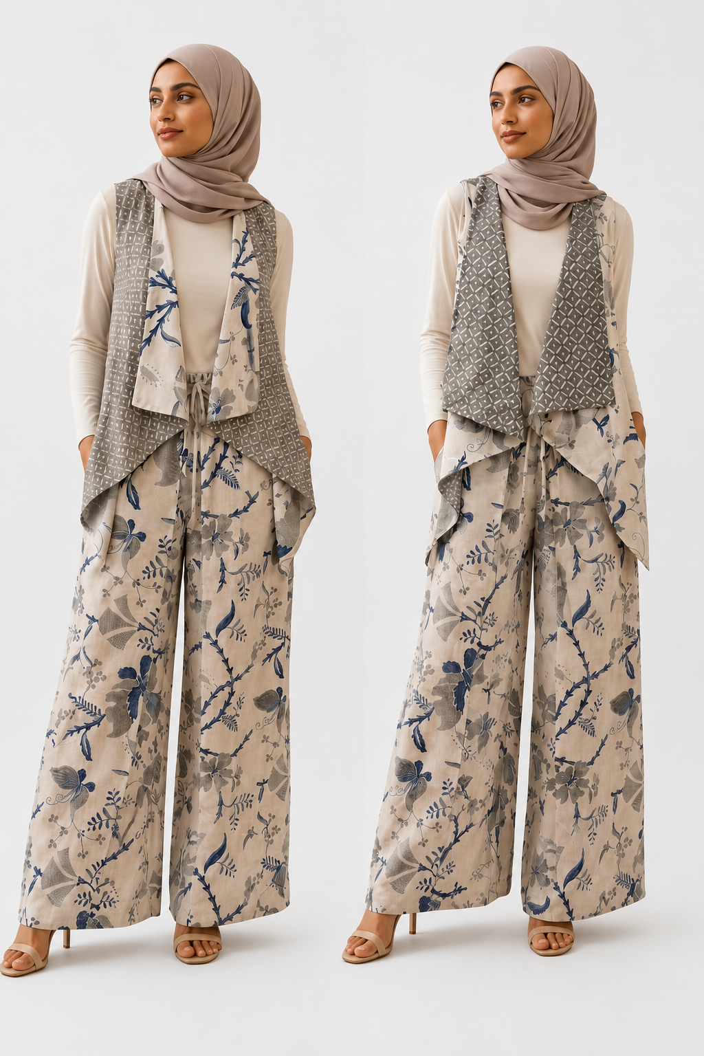 Stelan Batik Reversible Outer Singlet & Pants