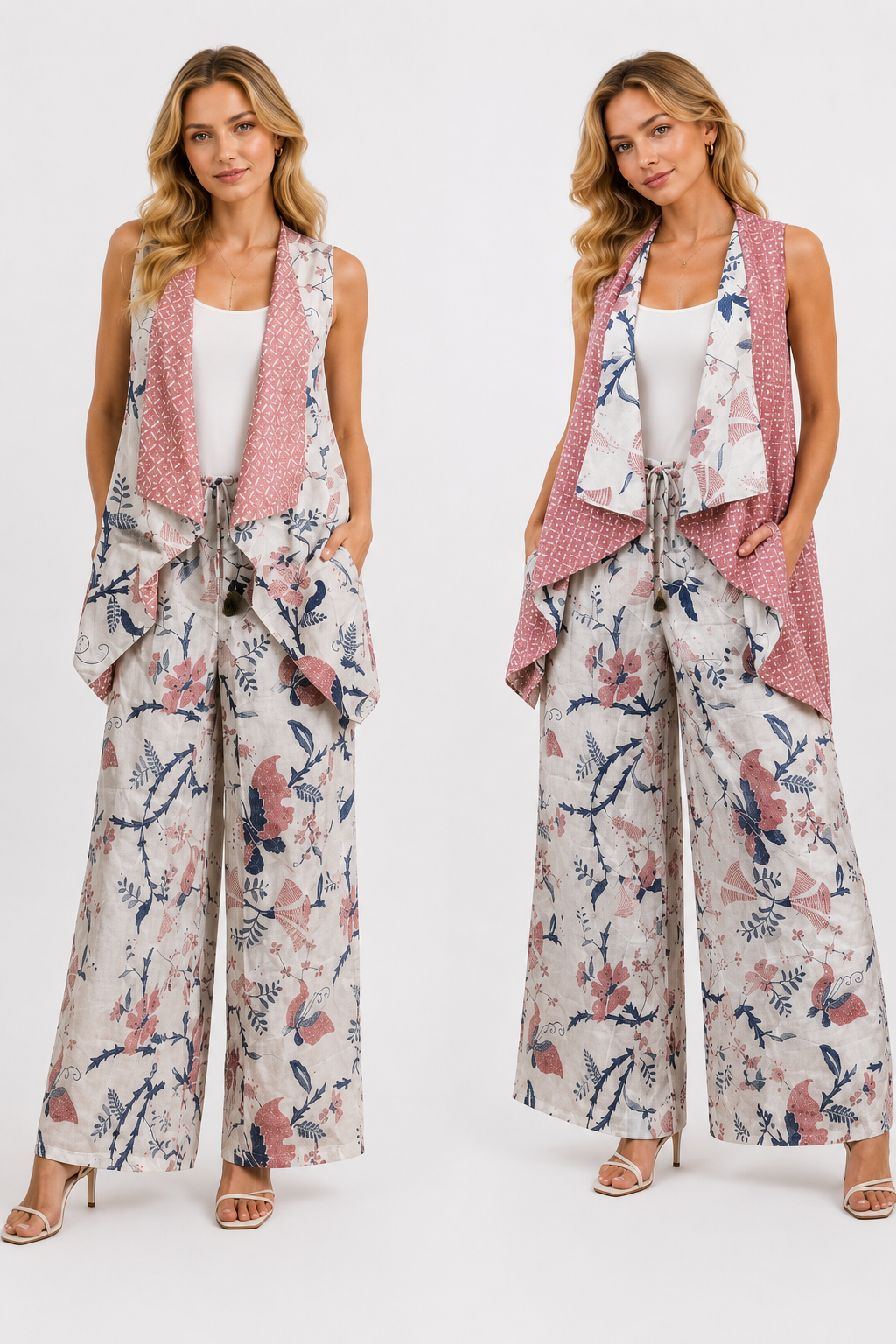 Stelan Batik Reversible Outer Singlet & Pants