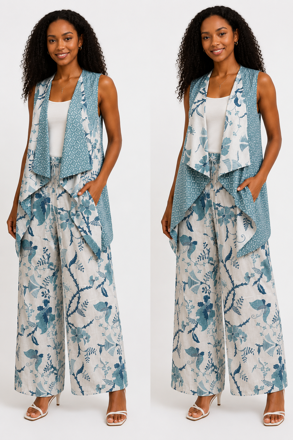 Stelan Batik Reversible Outer Singlet & Pants